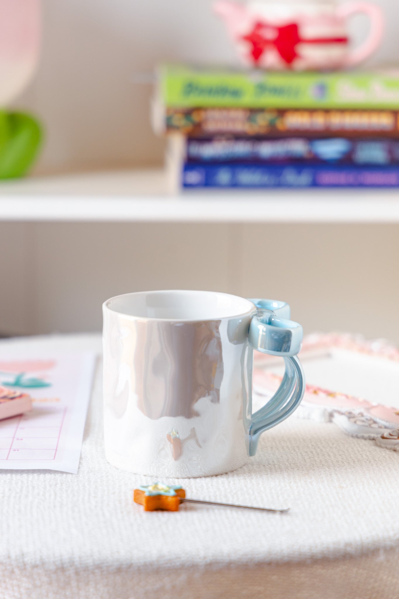 Blue Bow Mug