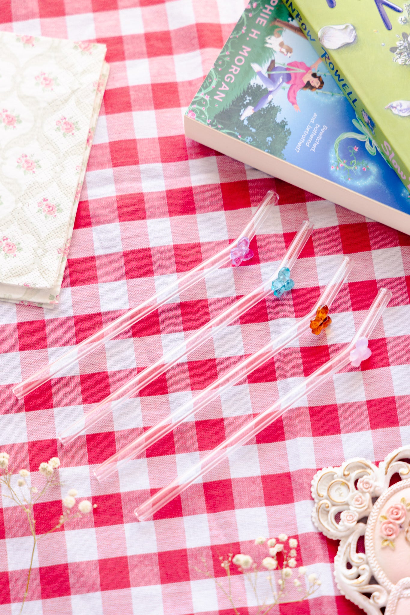 Bow Straws Set