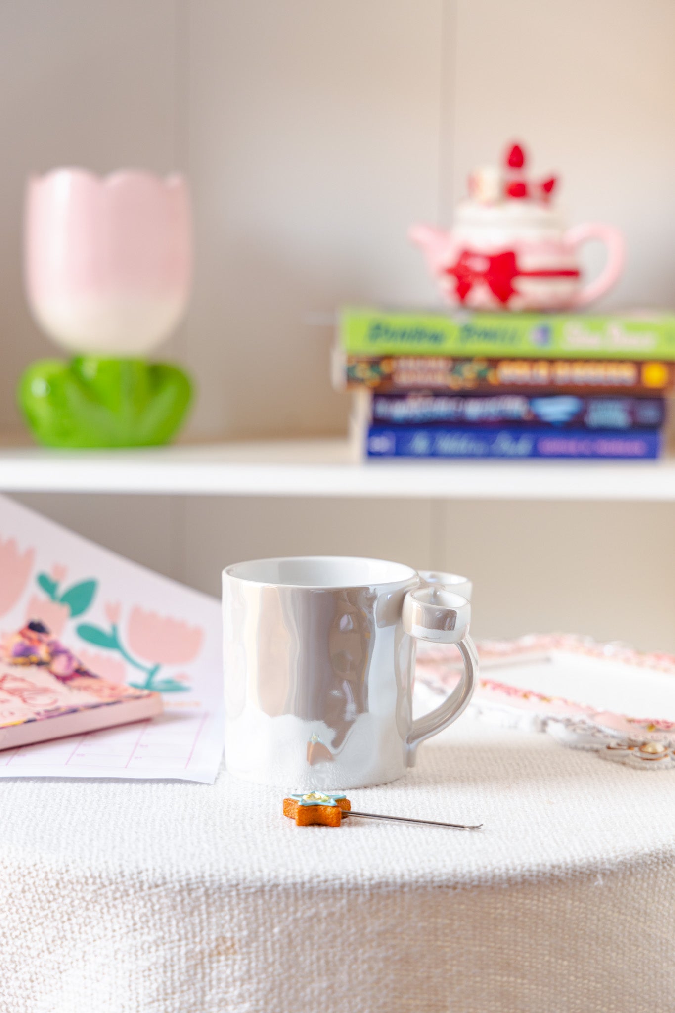 White Bow Mug