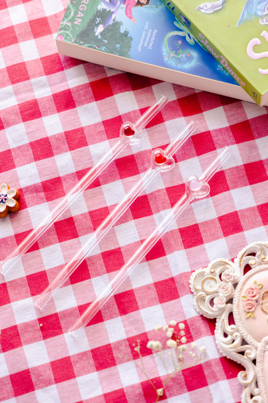 Heart Set straws