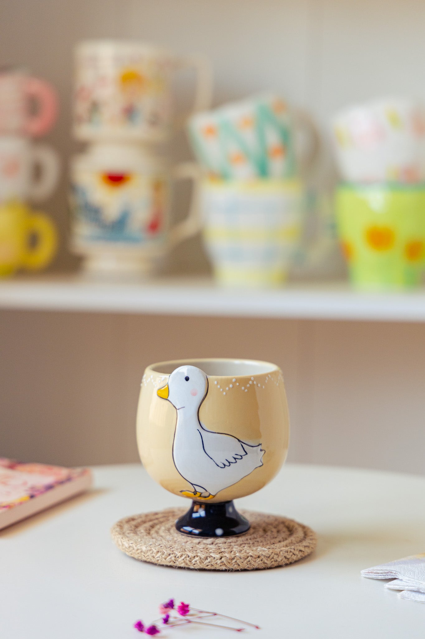 Beige Duck Cup