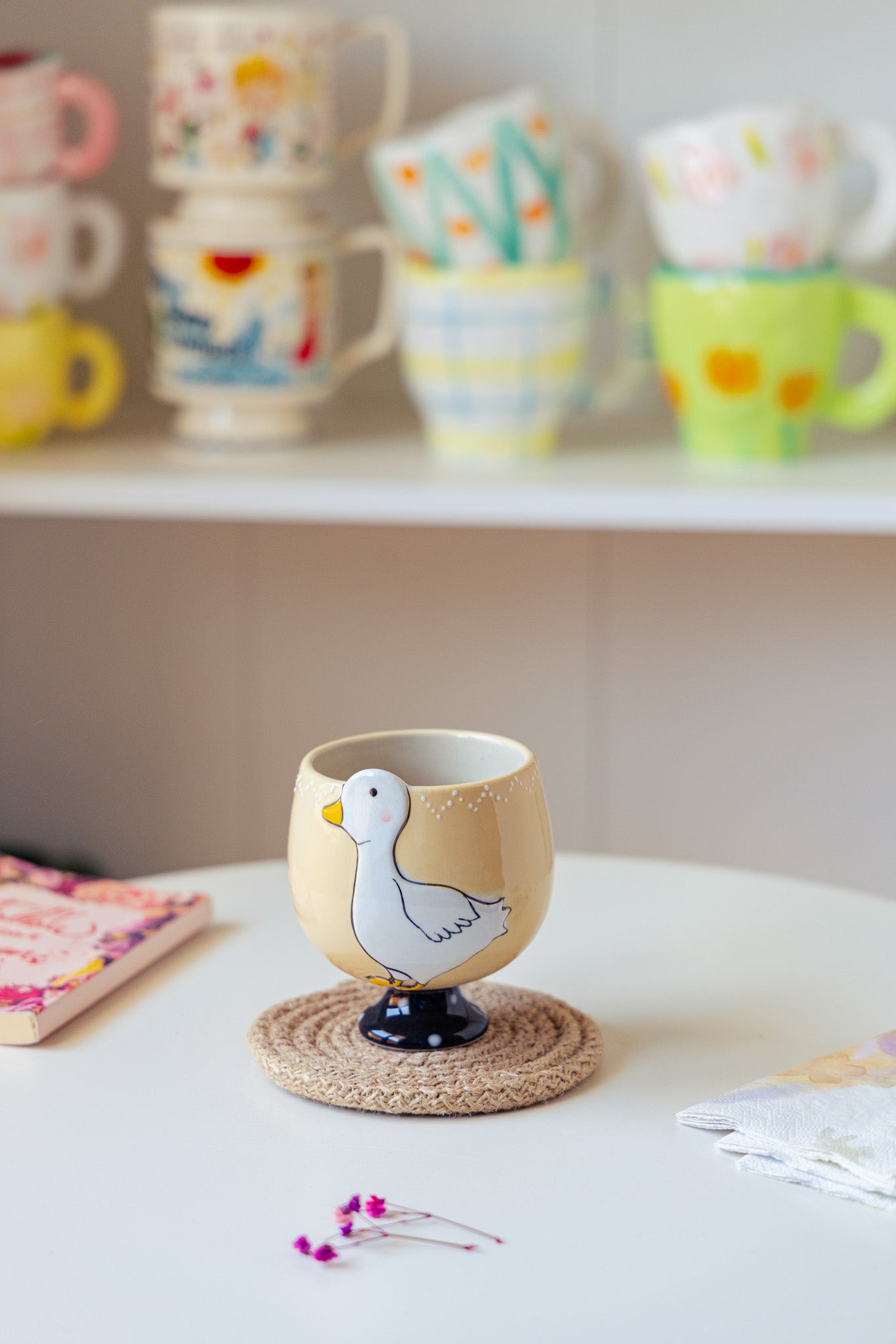 Beige Duck Cup