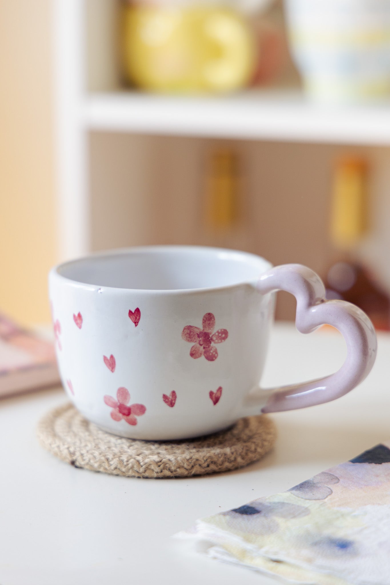 Pink Heart Cup