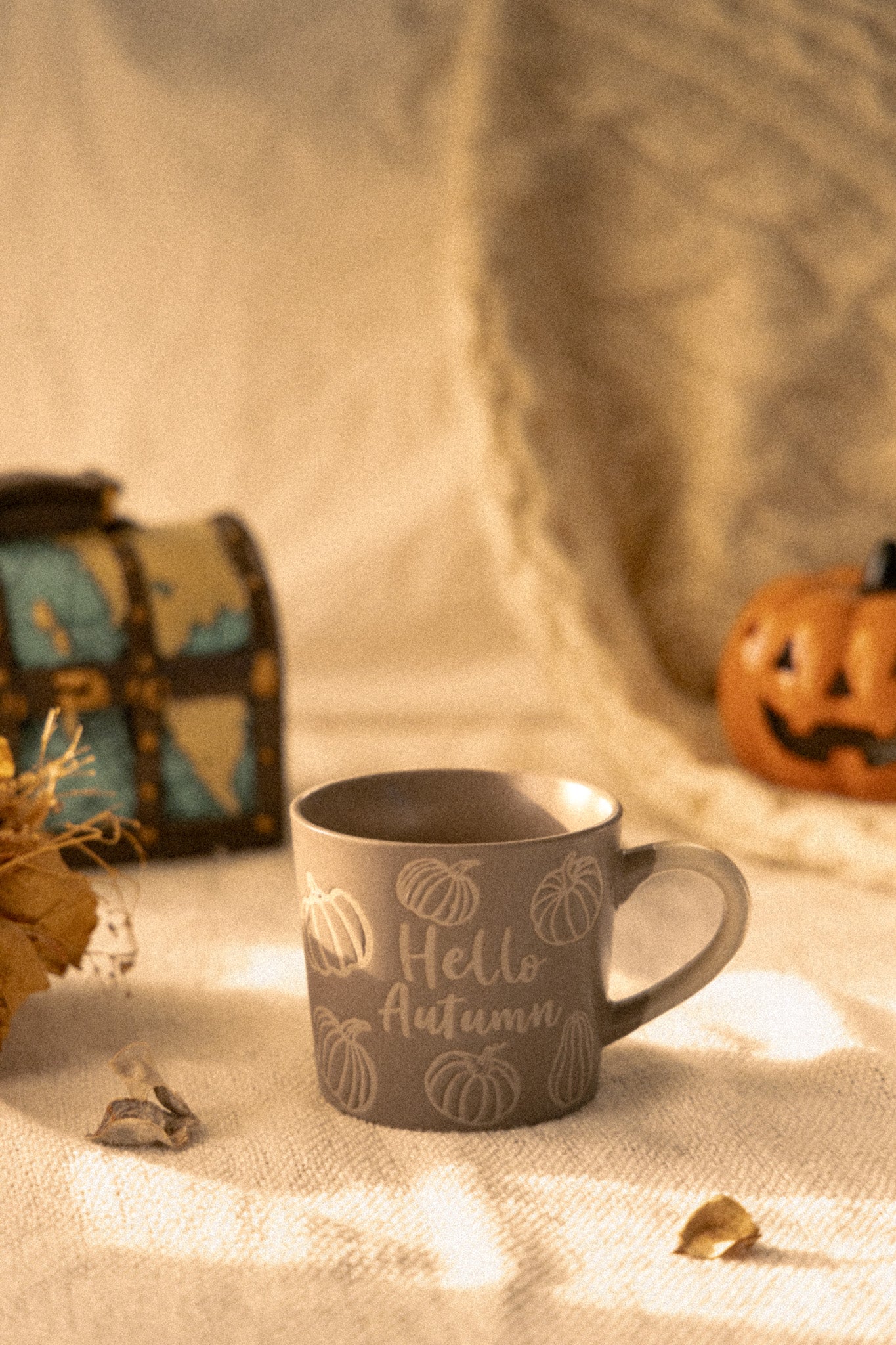 Grey Pumpkin Mug