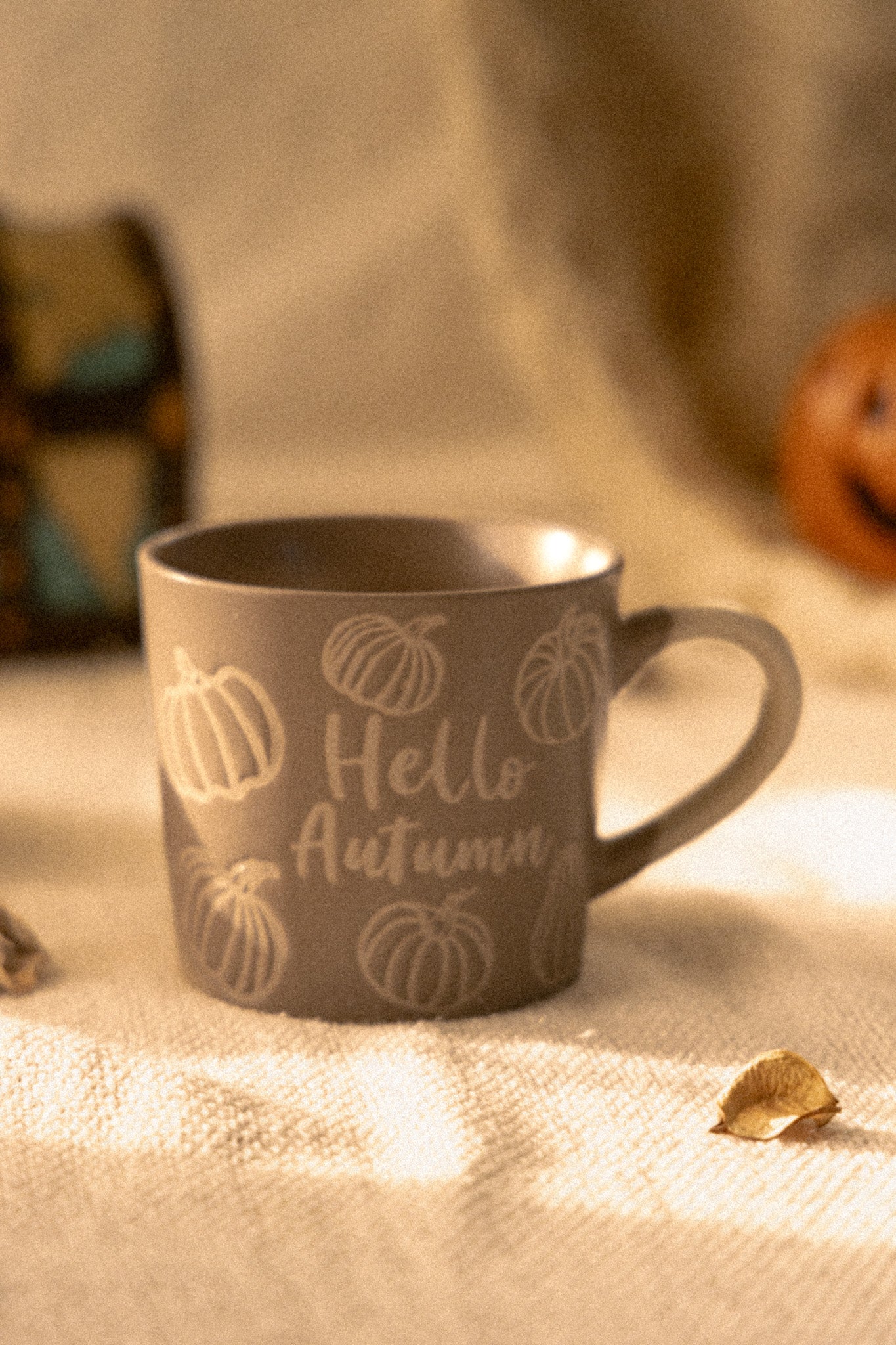 Grey Pumpkin Mug